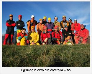 Il gruppo sulla Cima